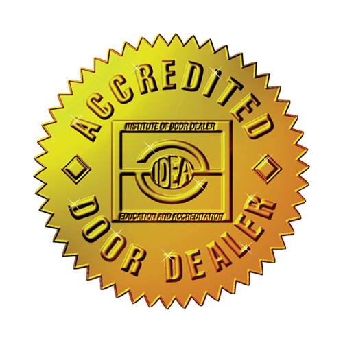 IDEA Accredited Door Dealer seal